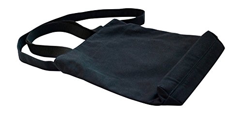 Kronya® | Elegante bolsa de tela | Embrague Bolso de mujer Bolso de mano mochila de compras bandolera (Negro)