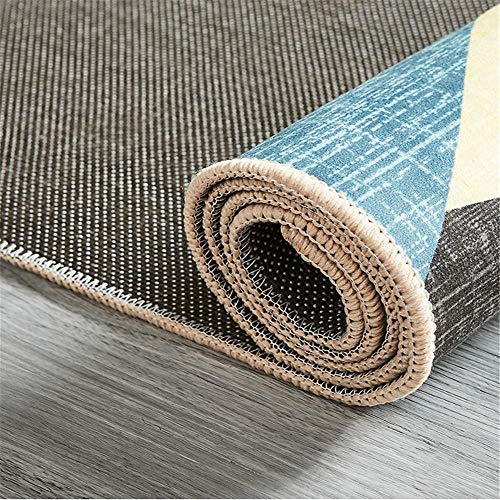 Kunsen Alfombras Gaming Alfombra Blanco Gris Rayas Irregulares diseño Sala de Estar Mesa de café Alfombra Suave Alfombra Habitacion Niño Alfombras Puerta Entrada Blanco Los 100X160CM