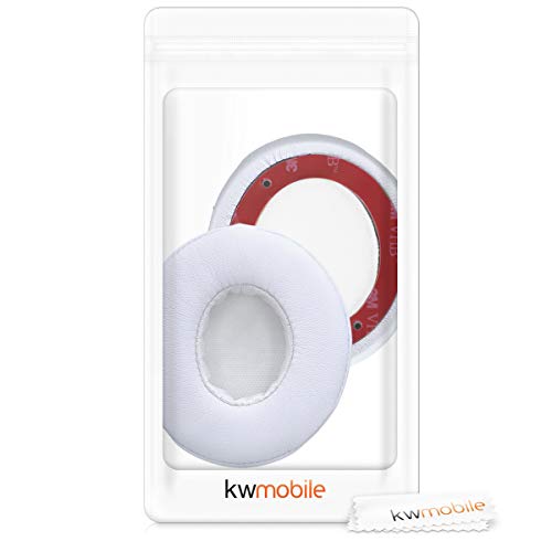 kwmobile 2X Almohadillas para Auriculares Compatible con Beats Solo 2 Wireless / 3 - Almohadilla de Cuero sintético para Cascos