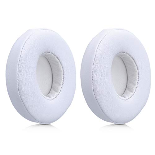 kwmobile 2X Almohadillas para Auriculares Compatible con Beats Solo 2 Wireless / 3 - Almohadilla de Cuero sintético para Cascos