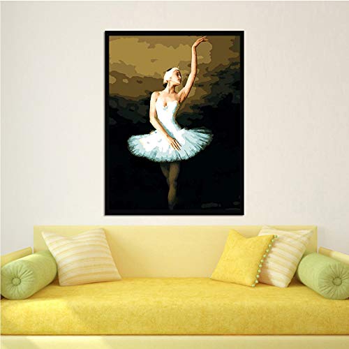 KWzEQ Imprimir en Lienzo Hermosa Bailarina Moderna Imagen de Arte onhomewall60x75cmPintura sin Marco