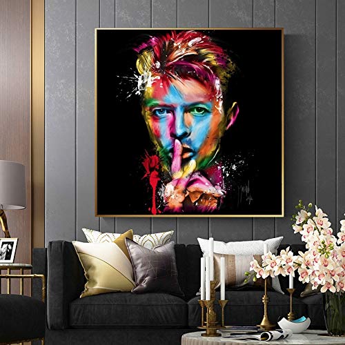 KWzEQ Pintura sin Marco Famoso Cantante de Rock Pintura al óleo, Retrato póster de Bar decoración de la Sala de estarAY7239 70X70cm