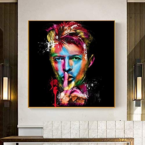 KWzEQ Pintura sin Marco Famoso Cantante de Rock Pintura al óleo, Retrato póster de Bar decoración de la Sala de estarAY7239 70X70cm