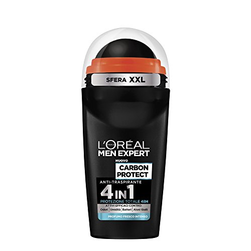 L 'Oréal Paris Men Expert Desodorante Hombre Roll On anti-traspirante protección de carbono