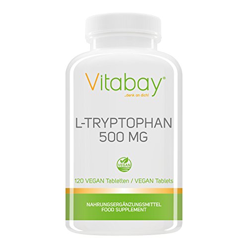 L-Tryptophan, 500 mg, 120 Tabletas Veganas