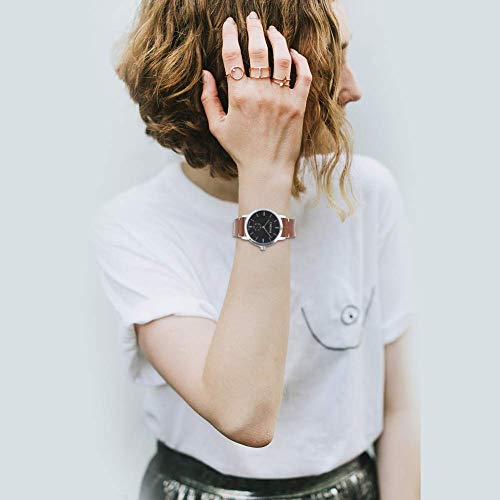 la luz de liberación rápida auténticas Correas de Reloj de Cuero 12 mm 14 mm 16 mm 18 mm 20 mm 22 mm 24 mm Reloj Pulsera marrón