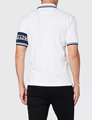 La Martina Man Polo S/S Piquet Stretch Camisa, Optic White, XL para Hombre