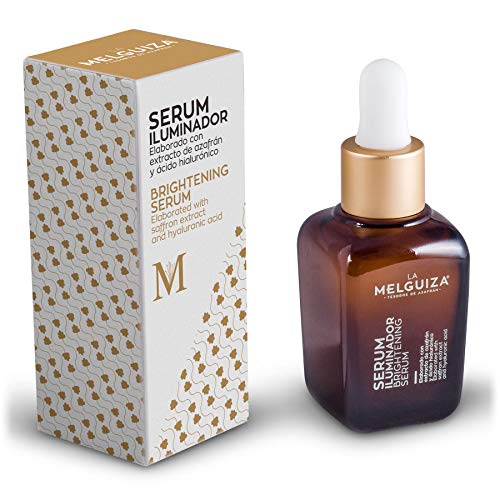 LA MELGUIZA - Sérum Facial concentrado anti envejecimiento Iluminador elaborado con ácido hialurónico, extracto de azafrán, vitamina E