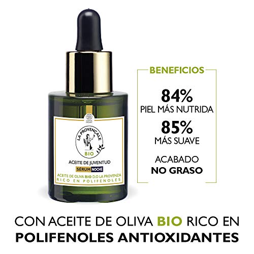 La Provençale Bio Aceite Sérum de Noche Antiedad con Aceite de Oliva Bio - 30 ml