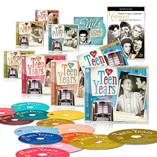 La Teen años 14 CD Deluxe Edition Set + Bonus CD: Elvis Love canciones + libre doble DVD: Rock 'n' Roll leyendas en concierto + folleto