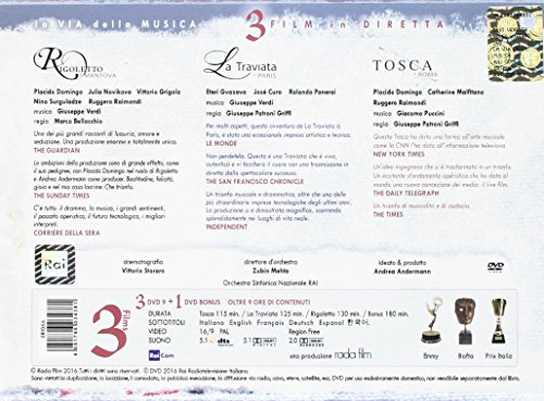 La Via Della Musica : Rigoletto/Traviata/Tosca Nei Luoghi (CE) (4 Dvd+Libro) [Italia]