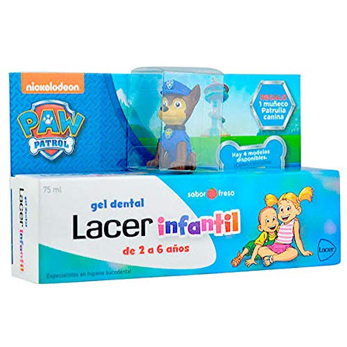 Lacer Gel Infantil Fresa 75ML(500PPM), Negro, Normal