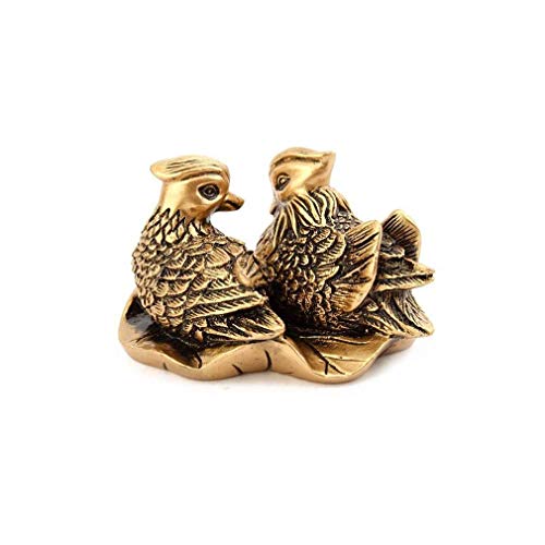 lachineuse - Figurita de 2 Patos mandarines (Feng Shui, símbolo de Amor)