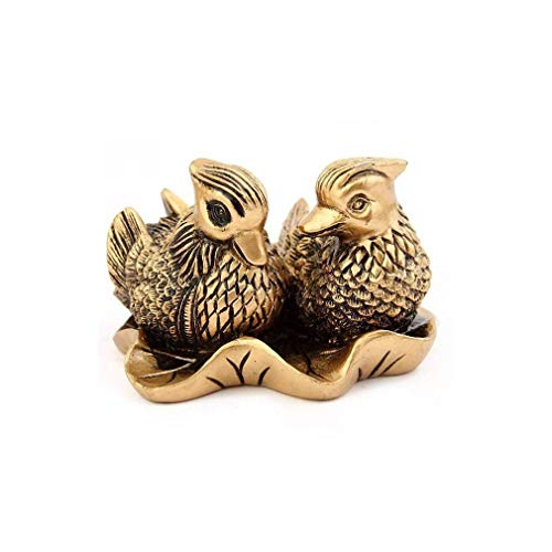 lachineuse - Figurita de 2 Patos mandarines (Feng Shui, símbolo de Amor)
