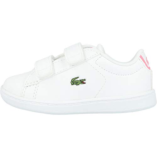 Lacoste Carnaby EVO BL 2 SUI, Zapatillas Unisex Niños, Blanco (B53 White/Pink), 20 EU
