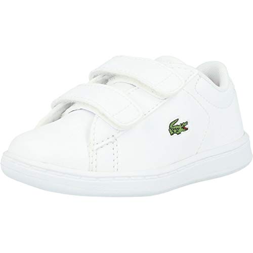 Lacoste Carnaby EVO BL 2 SUI, Zapatillas Unisex Niños, Blanco (B53 White/Pink), 20 EU