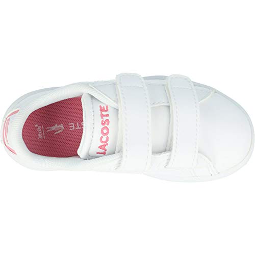 Lacoste Carnaby EVO BL 2 SUI, Zapatillas Unisex Niños, Blanco (B53 White/Pink), 20 EU