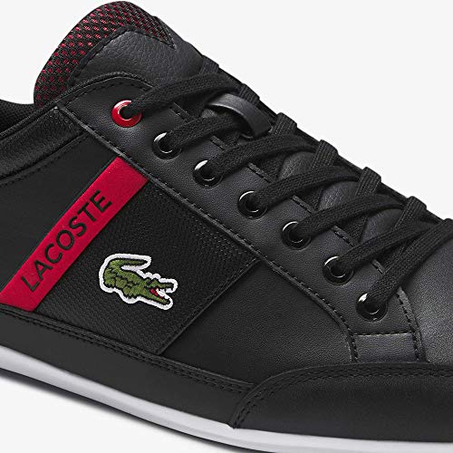 Lacoste Chaymon 0120 2 CMA, Zapatillas para Hombre, Noir Blk Red, 42.5 EU