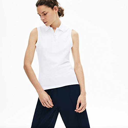 Lacoste Pf5445 Polo, Blanco (Blanc 001), 40 para Mujer