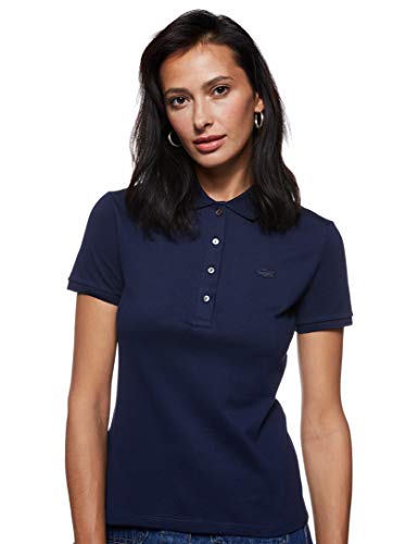 Lacoste PF5462 Polo, Azul (Marine), 44 para Mujer