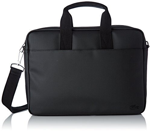 Lacoste Sac Homme Access Premium, Maletin para Hombre, Negro (Black), 29x7.5x39 cm (W x H x L)