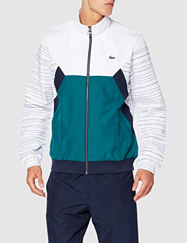 Lacoste Sport Wh8648 Conjunto Ropa Deportiva, Blanco (Blanc/Marine/Lierre/Marin 2dg), Medium (Talla del Fabricante: 4) para Hombre