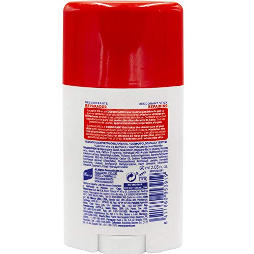Lactovit - Desodorante Extra Eficaz 0% en Stick LactoUrea, sin Sales de Alumino, 0% Alcohol, Anti-Irritaciones y 48H de Eficacia - 50 ml