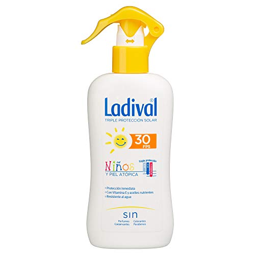 Ladival Niños - Protector Solar en Spray - Formato Pistola - FPS 30 - 200 ml
