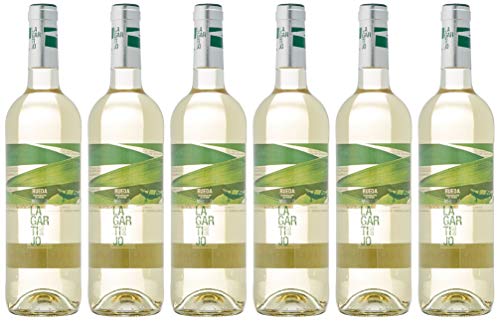 Lagartijo Verdejo Vino Blanco D.O Rueda-6 botellas de 750 ml - Total: 4500 ml