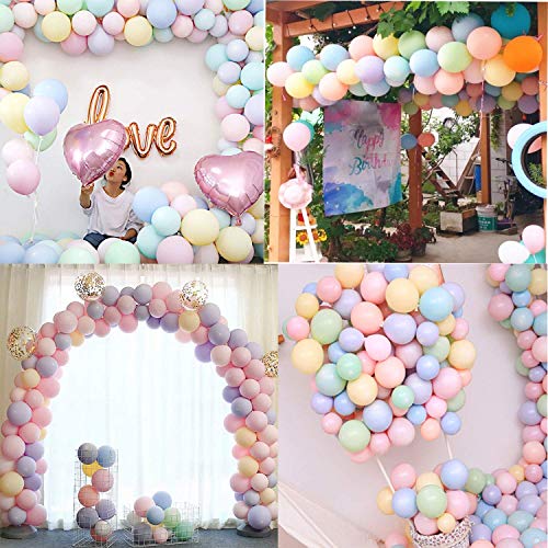 LAKIND Globos pastel de látex para bodas, fiestas de cumpleaños y decoración El paquete de 100