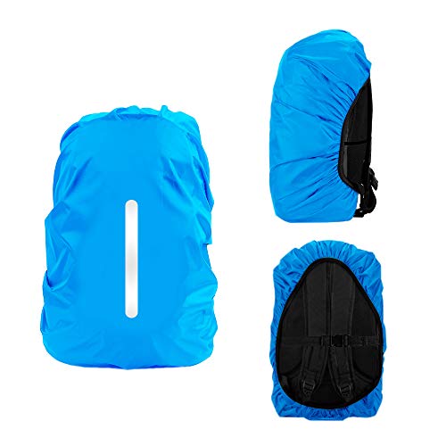 LAMA - Funda impermeable para mochila (2 unidades, antirrobo, ciclismo, senderismo, camping, viajes, actividades al aire libre