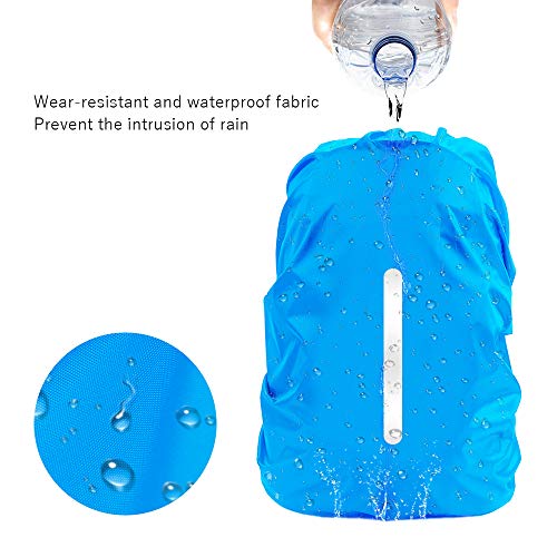 LAMA - Funda impermeable para mochila (2 unidades, antirrobo, ciclismo, senderismo, camping, viajes, actividades al aire libre