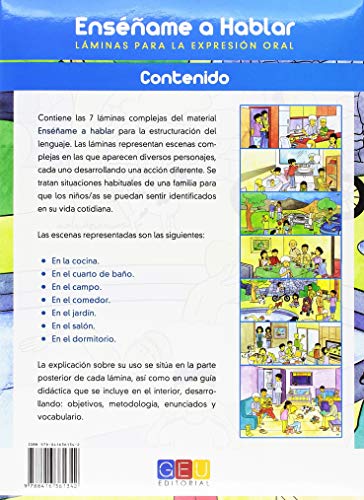 Láminas para Expresión oral y estructuración de frases · Enséñame A Hablar (Material Escolar y Pedagogía)