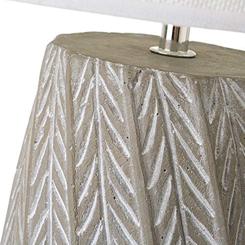 Lámpara con hojas exótica de cemento gris, de ø 29x43 cm - LOLAhome