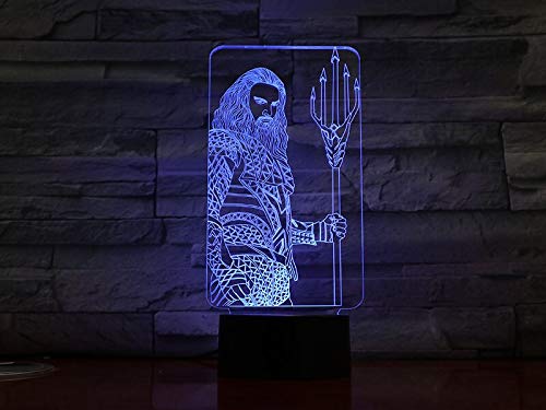 Lámpara de mesa 3D USB estéreo que cambia de color, regalo para niños, luz de noche led, dibujos animados, cumpleaños para niños, lámpara de mesa LED pequeña, luz táctil inteligente