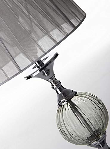 Lámpara de sobremesa árabe plateada de metal para salón Arabia