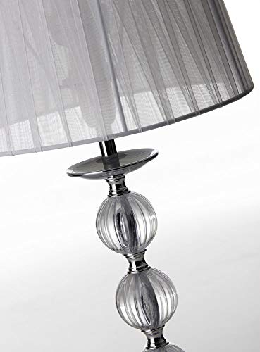 Lámpara de sobremesa árabe plateada de metal para salón Arabia - LOLAhome