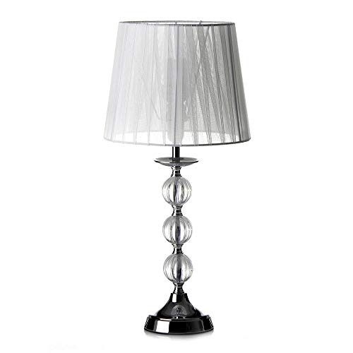 Lámpara de sobremesa árabe plateada de metal para salón Arabia - LOLAhome