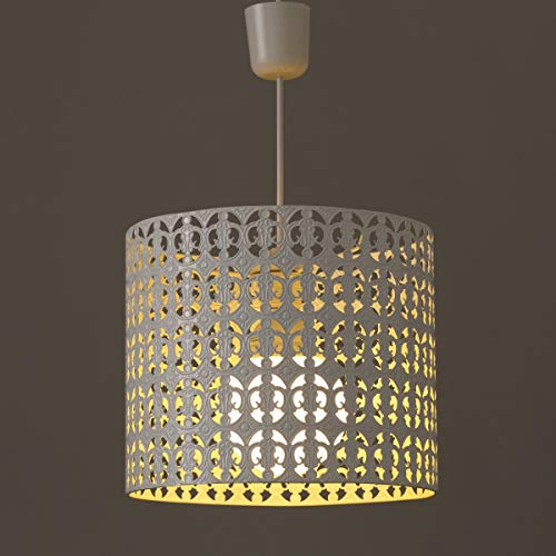 Lámpara de techo árabe blanca de metal para cocina Arabia - LOLAhome