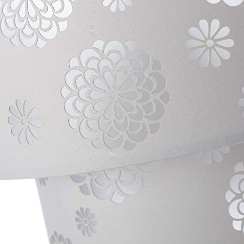 Lámpara de techo moderna blanca de poliéster para salón Fantasy - LOLAhome