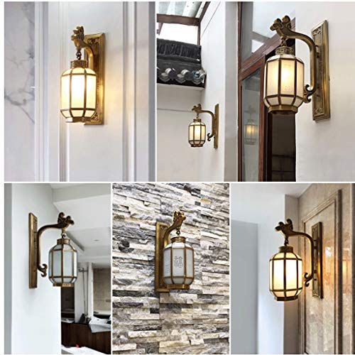 Lámparas de pared Lámpara de pared, lámpara de pared decorativo, persiana Porche luces de montaje en pared con vidrio transparente, la lámpara de pared con enchufe En Cableados, 10W 111-240v Apliques