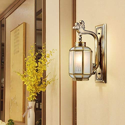 Lámparas de pared Lámpara de pared, lámpara de pared decorativo, persiana Porche luces de montaje en pared con vidrio transparente, la lámpara de pared con enchufe En Cableados, 10W 111-240v Apliques