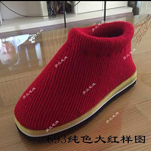 Lana medianamente gruesa 3 hebras acrílico gancho fino tejido hilo para zapatos cojín bufanda hilo para sombrero hilo para zapatos tejido a mano 2 rollos-Finales de otoño fragante verde