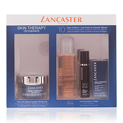 Lancaster Skin Therapy Oxigenate Set de Hidratante Anti Edad, Tónico Desmaquillante, Serum, Anti-Edad Ojos - 163 ml