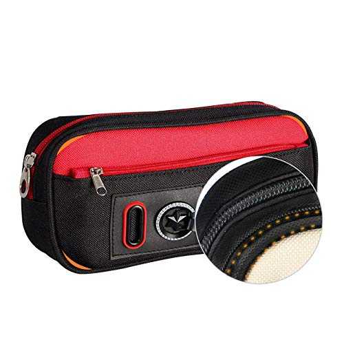 Langchao Estuche Para Lápices Estuche Para Lápices Lienzo Estudiantes Hombres Y Mujeres Gran Capacidad Multifuncional Qcm9014 Lindos Ojos Grandes-Azul