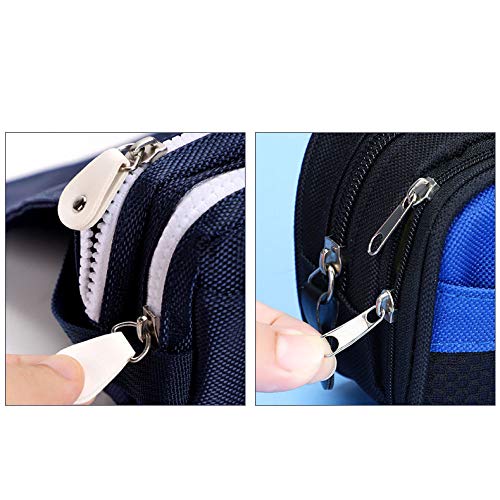 Langchao Estuche Para Lápices Estuche Para Lápices Lienzo Estudiantes Hombres Y Mujeres Gran Capacidad Multifuncional Qcm9014 Lindos Ojos Grandes-Azul