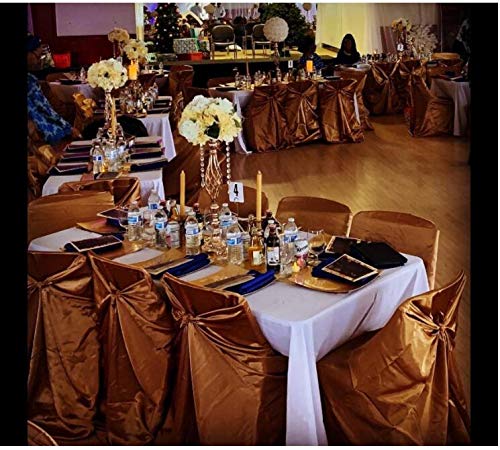 LANLONG 2 Soportes de Metal Dorado para Velas, Mesa de Carretera, Centro de Mesa, Soporte para candelabro, Flores, jarrones, Dorado 45cm