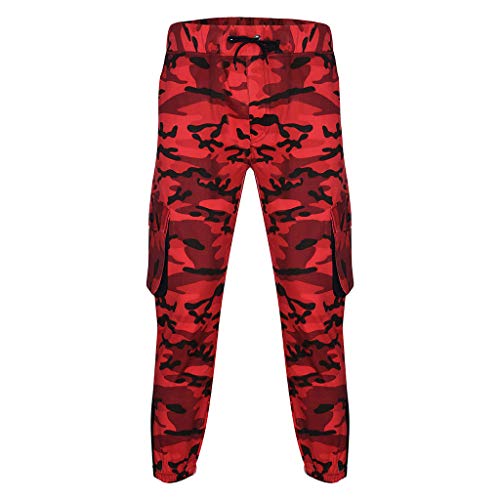 LANSKIRT Hombre Pantalones Chándal Jogger Deportivos Urbano Pantalón de Trabajo Ropa Fitness Deporte Pant Gym de Cintura Elastica con Cremallera y Bolsillos