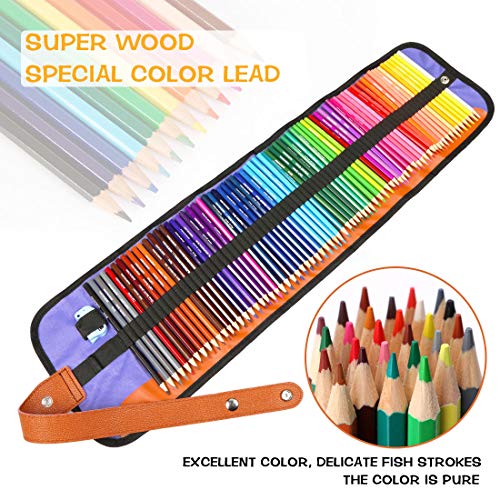 Lápices de Colores para Adultos, Hospaop 72 Piezas Lápices de Dibujo, Lápices de Colores Artísticos con Sacapuntas para de Pintura y Bosquejo Material de Dibujo Set para Adultos y Niños
