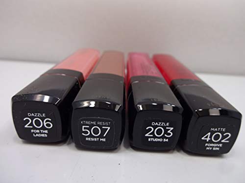 Lápiz labial de color real Riche, paquete de 2 unidades ~ 1 x 214 V SATURNE + 453 rosa crema ~